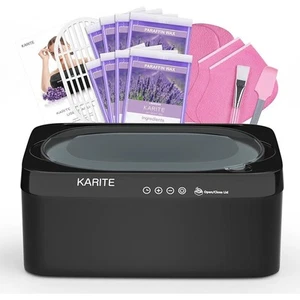 KARITE Paraffin Wax Bath 4500ml w/ Auto Open Lid 8 Wax Refills Hands & Feet Spa - Picture 1 of 7