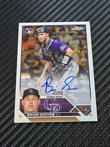 2023 Topps Chrome - Rookie Autographs Brian Serven #RA-BS (AU, RC) - Picture 1 of 2