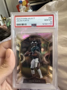 2020 Panini Select - Concourse Jalen Hurts #50 Silver Prizm (RC) - Foto 1 di 1