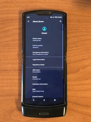 Motorola RAZR 2019 (XT2000-1) 128GB Unlocked Smartphone  - Image 1 of 3