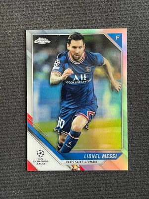 Lionel Messi 2021-22 Topps Chrome UCL Refractor #100 -b - Image 1 of 2