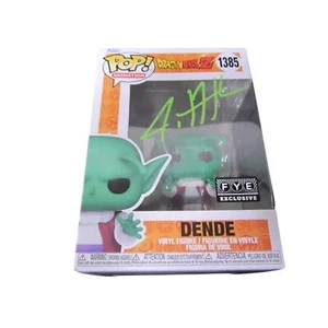 Funko Pop firmado por Justin Cook Gragon Ball Dende FYE #1385 CERTIFICADO DE AUTENTICIDAD 120787 - Imagen 1 de 3