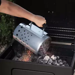 Charcoal Chimney, Chimney Starter for Outdoors, with Safety Handle - Picture 1 of 8