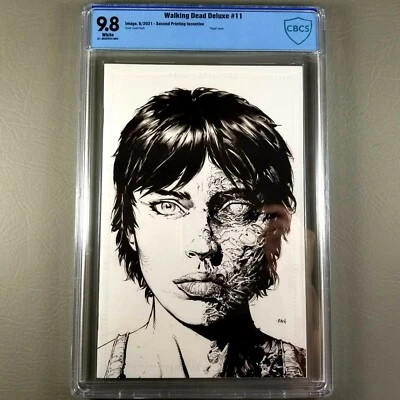 Walking Dead Deluxe #11 2nd Print Virgin Sketch 1:25 Finch Comic CBCS 9.8 NM/MT - Image 1 of 4