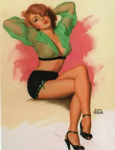 CARTOLINA / ARTISTA / MORAN / #0021 / RELAX / 4 1/4" X 5 1/2" - Foto 1 di 1
