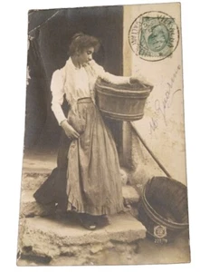 1911 Villalba (Caltanissetta) - costume di donna siciliana - fotografica - Picture 1 of 2