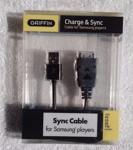 SET BESTEHEND AUS 10 - Griffin Lade- & Sync-Kabel für Samsung Player P2, S3, S5 und T10  - Bild 1 von 2