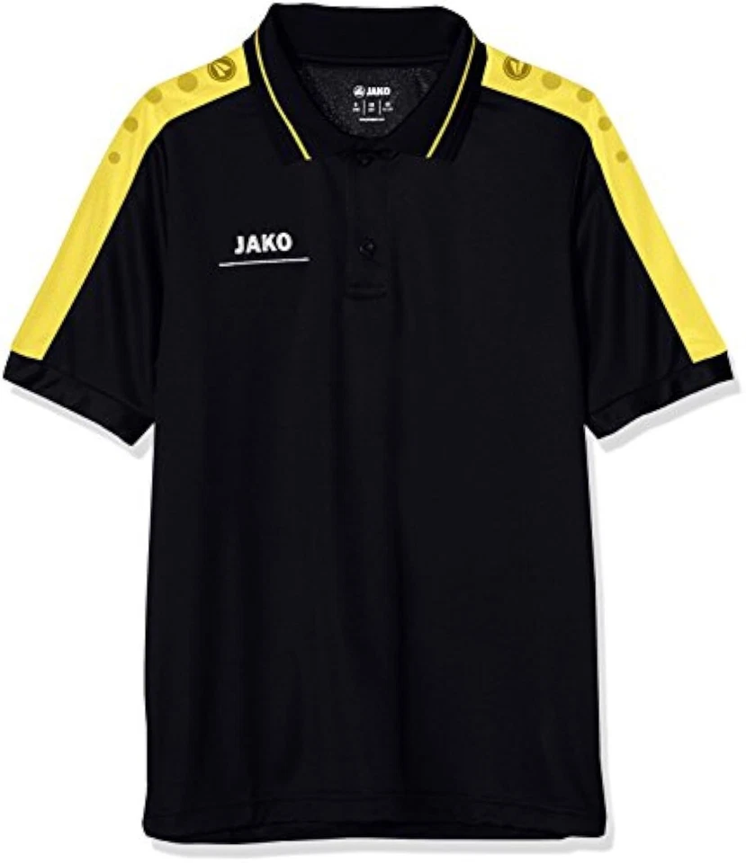 JAKO Niños Polo Striker, Camisa Train Happenings, Negro/Citro, 152, Foto 1 de 1