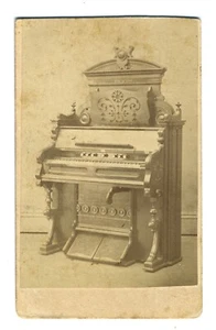 CDV – SALESMAN’S CARD FOR ORGAN – BRATTLEBORO VT - Picture 1 of 2