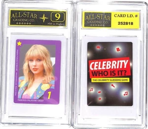 Taylor Swift 2021 Paladone Celebrity ¿Quién es? Borde púrpura #1 ASG 9 casi nuevo #S - Imagen 1 de 1