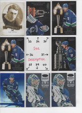 Vancouver Canucks ** SERIAL #'d Rookies Autos Jerseys * ALL CARDS ARE GOOD CARDS