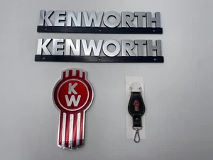 Fits Kenworth Hood Emblem Badge Logo Set - Bild 1 von 10