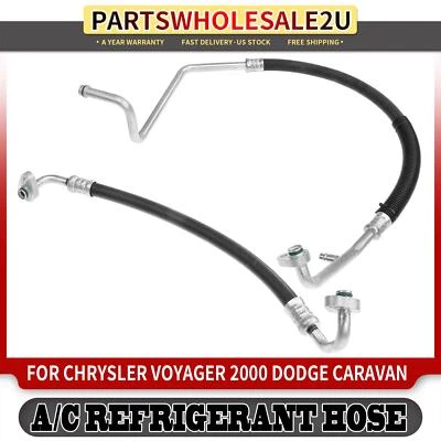 2x Manguera de descarga de refrigerante para Chrysler Dodge Grand Caravan Plymouth Voyager Foto 1 de 4