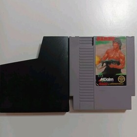 Rambo NES Authentic 1986 Tested And Working With Sleeve Original OWNER 