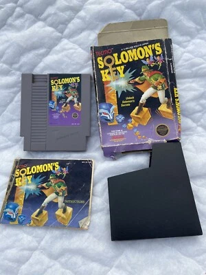 NES CIB Solomon's Key Complete in Box (Nintendo Entertainment System 1987) Works - Image 1 of 4