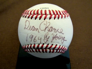 DEAN CHANCE 1964 CY YOUNG CALIFORNIA ANGELS PITCHER SIGNED AUTO LL BASEBALL JSA - Picture 1 of 3