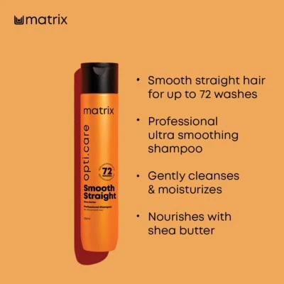 Matrix Opti Care Smooth Straight Professional Shampoo Ultra Smooth Frizz 350ML - Image 1 of 4
