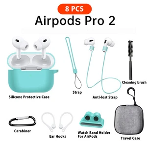 8 PCS Silicone Case For Apple AirPods Pro 2 3rd Gen Shockproof Earphone Cover - Picture 1 of 23