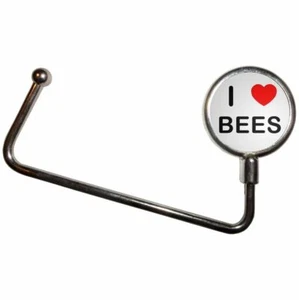 Bees I Love Handbag Table Hook Hanger (65mm x 107mm) - Picture 1 of 2