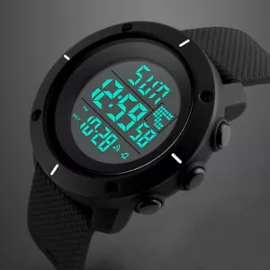 Outdoor Alarm Week Backlight Big Dial Digital LED Calendar For Dad Sport Watch - Picture 1 of 15