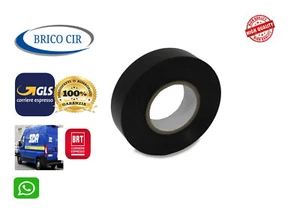 10 ROTOLI NASTRO ISOLANTE NERO IN PVC AUTOESTINGUENTE 19mm X 20m Sp 0,18mm - Foto 1 di 2