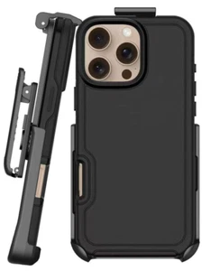 Heavy Duty Hybrid MagSafe Case with Belt Clip Holster - iPhone 16 Series - Picture 1 of 15