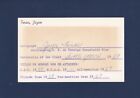 Joyce Tanac Olympic Gymnast vintage 1960's signed index card
