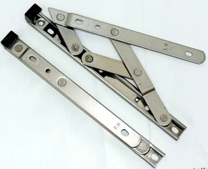 Window Hinges 8" inch 13mm Pair Top Hung Friction stays upvc pvc Double Glazing - Picture 1 of 5