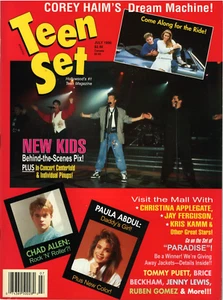 Teen Set Magazine July 1990 New Kids Block Kirk Cameron Corey Haim Menudo Allen - Picture 1 of 20