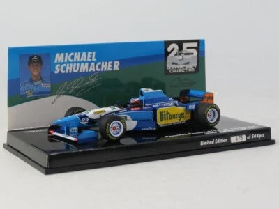 Minichamps Benetton B195 Schumacher Monaco 1995 World Champion 1/43 517950501 - Immagine 1 di 4