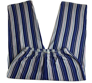 Great Northwest Sleepwear Pajama Bottoms Womens M Blue Purple Stripe - Picture 1 of 10