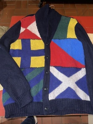 Tommy Hilfiger Women's Multicolor Heavy Wool Cardigan, XXL Vintage - Image 1 of 4