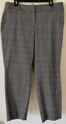 Ann Taylor LOFT Women’s 12 Petite Brown, Beige Patterned Marisa Pant - Image 1 of 4