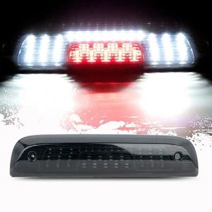 LED Third 3rd Brake Light Fits 2014-2018 GMC Sierra Chevy Silverado Smoke Lens - Picture 1 of 16