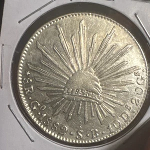 Mexico 8 Reals *8R.G.1882. S.B. 10 D. 2OG - Picture 1 of 6