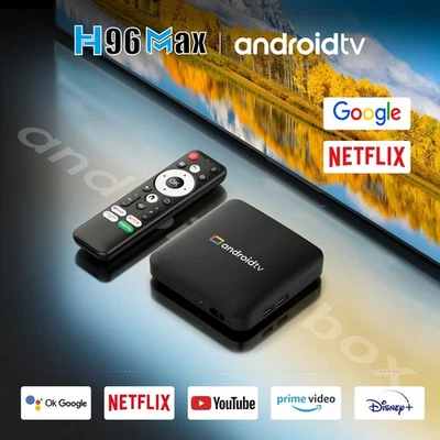2025 Android 14 Smart TV Box 4K H96 Max UHD 5G WiFi Media Player Quad core 16GB - Image 1 of 4