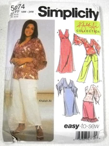 Simplicity 5074 Dress Top Pants Skirt Women's size 18w-24w Sewing Pattern* - Picture 1 of 2