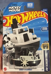 🔥Nuevo Hot Wheels ~ Mickey’s Disney Steamboat Variante Blanco y Negro 2025 🐭 - Imagen 1 de 4