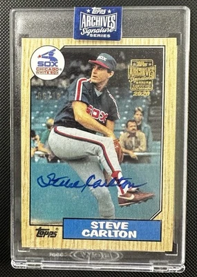 2022 Topps Archives Signature Series Steve Carlton Auto /10 - Image 1 of 3