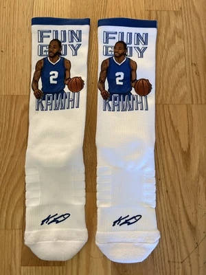 Calcetines Kawhi Leonard Strideline "Fun Guy" para hombre M/L Foto 1 de 2