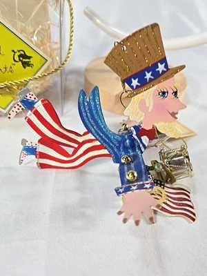 Fanciful Flights Silvestri от Карен Росси ДЯДЯ СЭМ Барабанные Монеты Флаги Звезда в коробке - Изображение 1 из 4