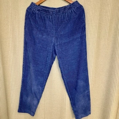 Blue Alfred Dunner Petite Corduroy Pants - Image 1 of 4