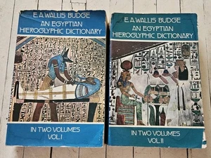 Budge An Egyptian Hieroglyphic Dictionary E. A. Wallis 2 Volumes PB Book Set - Bild 1 von 17