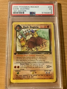 PSA 3 1st edition dark dugtrio 2000 rocket Pokemon - Picture 1 of 2