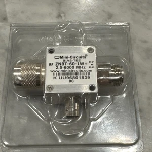 Mini circuiti MCL ZNBT-60-1W+ Bias Tee RF N conn test microonde SMA 2,5 MHz-6 GHz - Foto 1 di 4