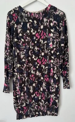 MARKS & SPENCER Multi-Colour Abstract Print Knit Dress / Tunic | UK 10 - Image 1 of 4