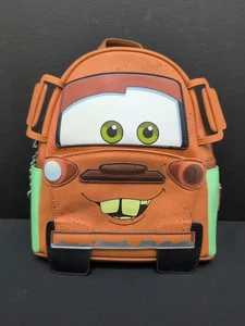 Loungefly Disney Pixar Cars Tow Mater Tow Truck Cosplay Mini Backpack New w Tags - Picture 1 of 11