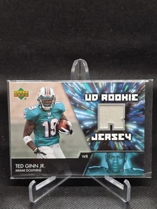 Ted Ginn Jr 2007 Upper Deck Card #UDRJ-TG Event Worn Rookie Jersey - Dolphins - Picture 1 of 2