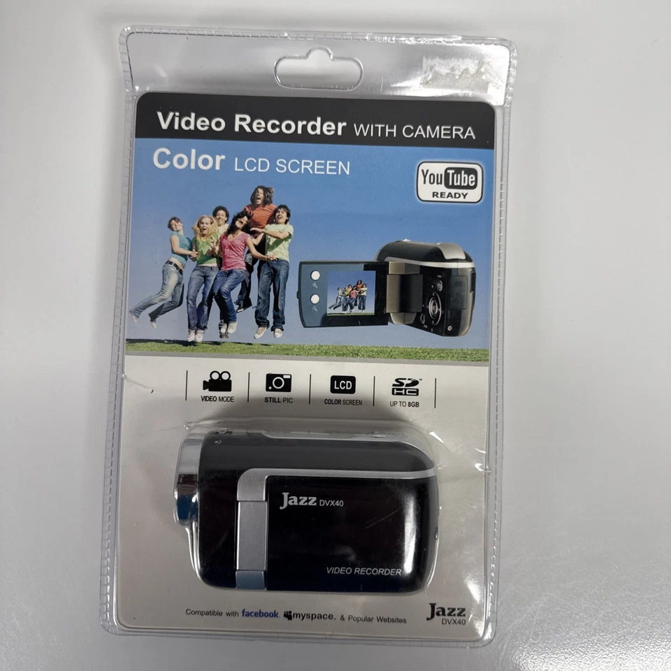 Jazz DVX40 Vintage Camcorder NEW Color LCD Screen Mini Camera YouTube Ready - Image 1 of 4
