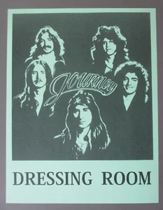 Journey Official Backstage Door Sign - Dressing Room 8 1/2" X 11"! - Picture 1 of 1